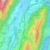 Mapa topográfico Le Serf, altitude, relevo