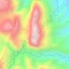 Mapa topográfico Mount Unapan, altitude, relevo