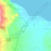 Mapa topográfico Burabod, altitude, relevo