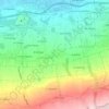Mapa topográfico El Calvario, altitude, relevo