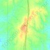 Mapa topográfico Bison, altitude, relevo