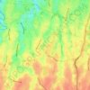 Mapa topográfico Kalibaru, altitude, relevo
