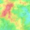 Mapa topográfico La Croix de Saint-Martin, altitude, relevo