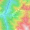 Mapa topográfico Labouche, altitude, relevo