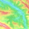 Mapa topográfico Cap de la Vède, altitude, relevo