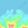 Mapa topográfico Minolo, altitude, relevo