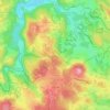 Mapa topográfico Puissant, altitude, relevo