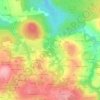 Mapa topográfico Koad Bihan Kerroc'h, altitude, relevo