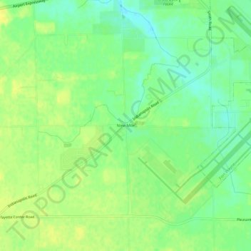Mapa topográfico Nine Mile, altitude, relevo