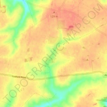 Mapa topográfico Kelstern, altitude, relevo