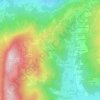 Mapa topográfico Chez Les Baud, altitude, relevo