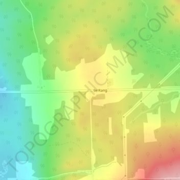 Mapa topográfico Perryboro, altitude, relevo