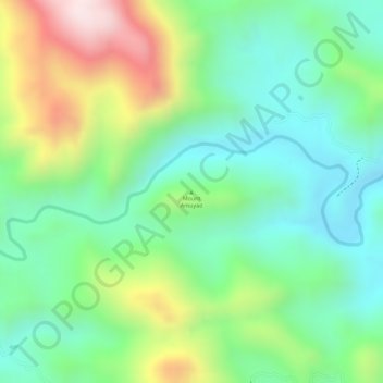 Mapa topográfico Mount Amuyao, altitude, relevo