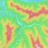 Mapa topográfico Robson, altitude, relevo
