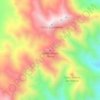 Mapa topográfico Cerro Arturo Penny, altitude, relevo