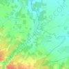 Mapa topográfico Le Gué, altitude, relevo