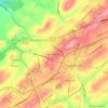 Mapa topográfico Highland Hills, altitude, relevo