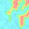 Mapa topográfico Booerie, altitude, relevo