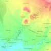 Mapa topográfico Kampunganyar, altitude, relevo
