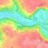 Mapa topográfico Coubertin, altitude, relevo
