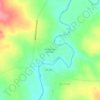 Mapa topográfico Recanto dos Pintados, altitude, relevo