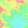 Mapa topográfico المدورة, altitude, relevo