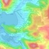 Mapa topográfico Cordobelas, altitude, relevo