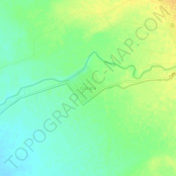 Mapa topográfico Orizaba, altitude, relevo