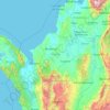 Mapa topográfico Córdoba, altitude, relevo