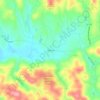 Mapa topográfico Salacoa, altitude, relevo