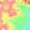 Mapa topográfico Cisarua, altitude, relevo