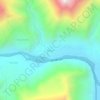 Mapa topográfico Bargo, altitude, relevo