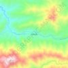 Mapa topográfico Boliney, altitude, relevo