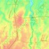 Mapa topográfico Rawa Panjang, altitude, relevo