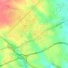 Mapa topográfico La Virgen del Camino, altitude, relevo