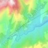 Mapa topográfico Punta di Contr'Altare, altitude, relevo