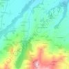 Mapa topográfico Casaleggio, altitude, relevo