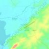 Mapa topográfico Brejo das Freiras, altitude, relevo