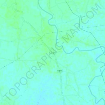 Mapa topográfico Kuari, altitude, relevo