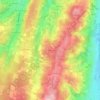 Mapa topográfico Les Bonnetières, altitude, relevo
