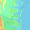 Mapa topográfico Laurel Island, altitude, relevo