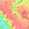 Mapa topográfico Rigourdaine, altitude, relevo