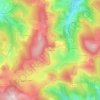Mapa topográfico Les Chapuis, altitude, relevo