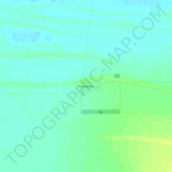 Mapa topográfico Koorabye, altitude, relevo