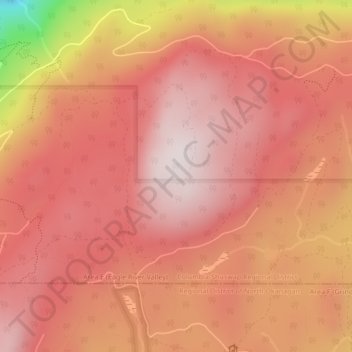 Mapa topográfico Larch Hills, altitude, relevo