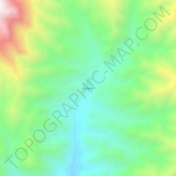 Mapa topográfico Culimo, altitude, relevo