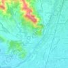 Mapa topográfico Pruniccia, altitude, relevo