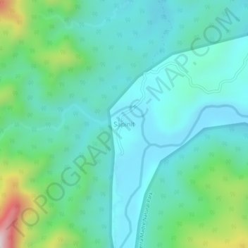 Mapa topográfico Sapinit, altitude, relevo