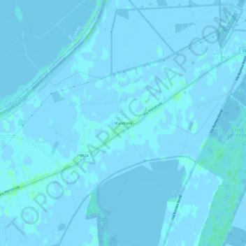 Mapa topográfico Mandriole, altitude, relevo