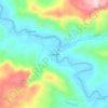 Mapa topográfico Guayabal, altitude, relevo